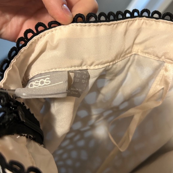 ASOS Midi Dress in Mono Geo Print - Picture 7 of 7